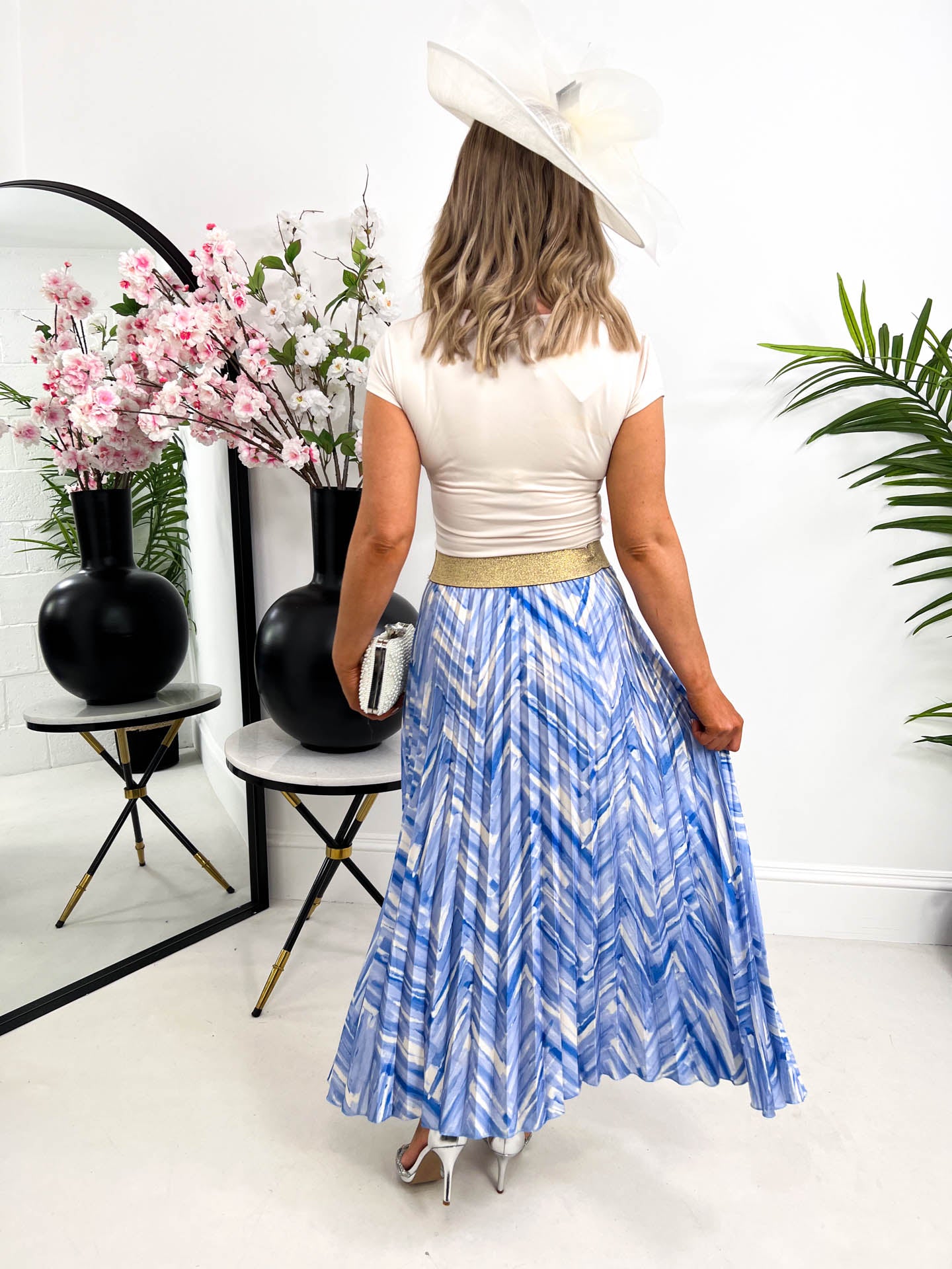 The Laura - Zigzag Pleated Skirt