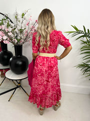 The Samantha - Floral Print Tiered Maxi Dress