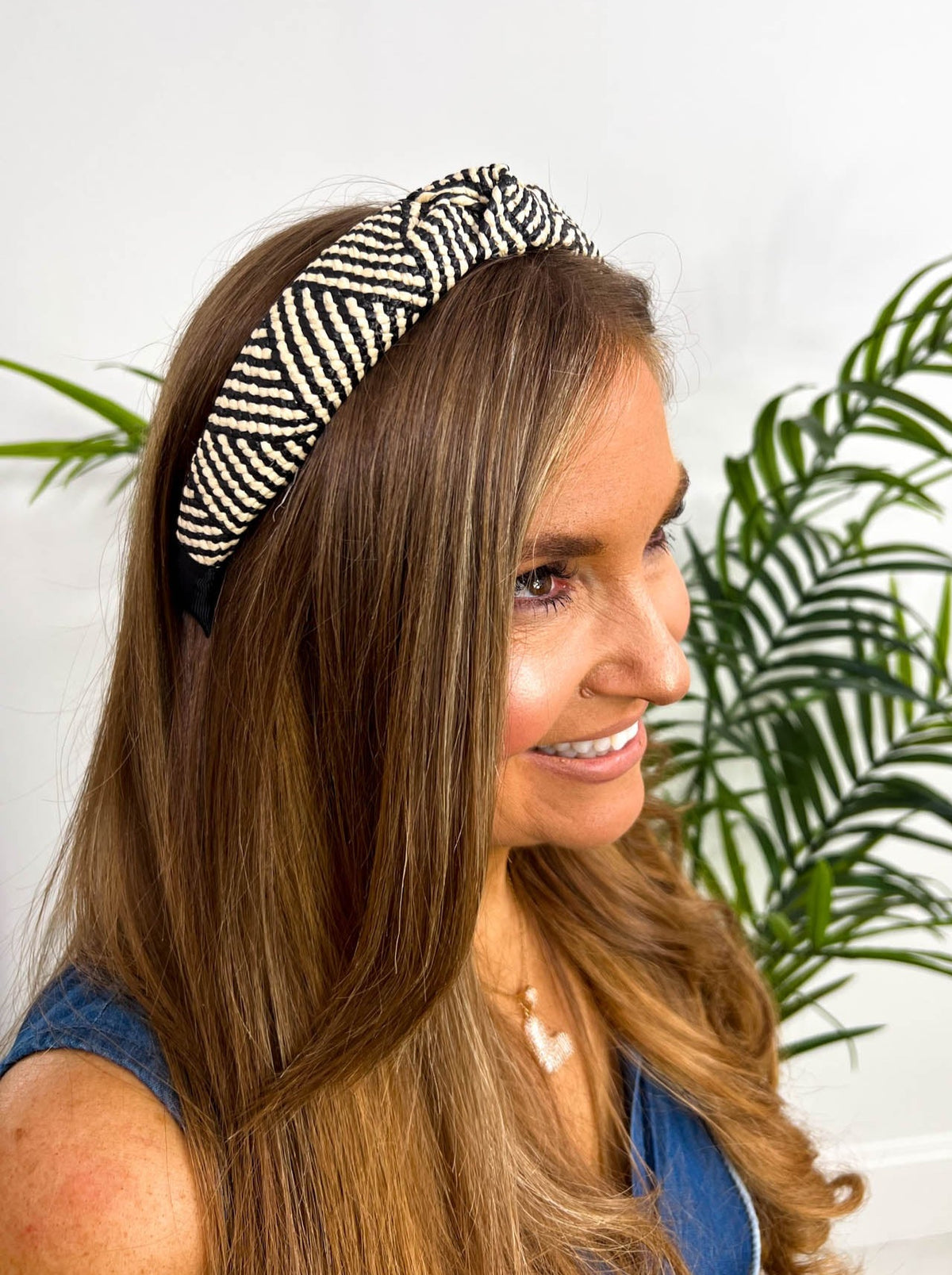 The Kirsty - Woven Headband with Black Lining