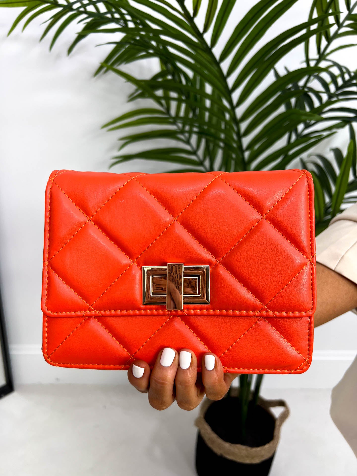 The Leah - Quilted Clutch Bag