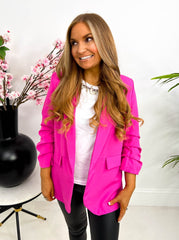 The Cordelia - Coloured Ruched Blazer