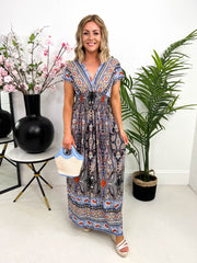The Perrie - Paisley Print Maxi Dress