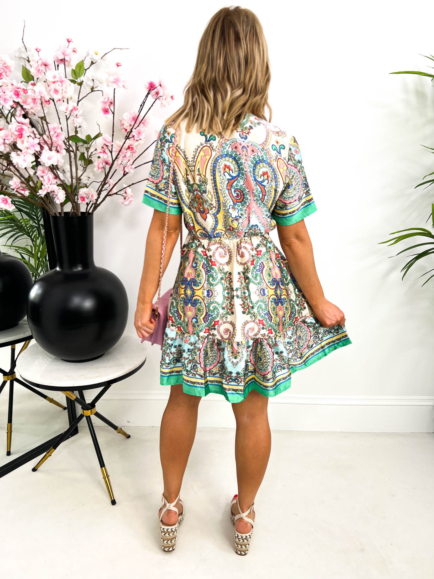 The Laila - Paisley Print Mini Dress