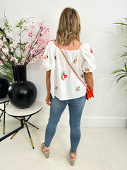 The Elodie - Bardot Floral Top