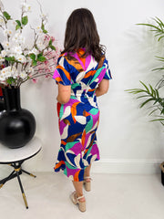 The Elise - Abstract Print Dress