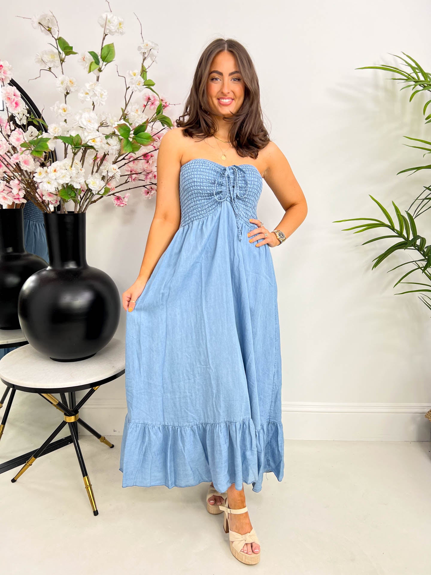 The Bridget - Denim Effect Dress