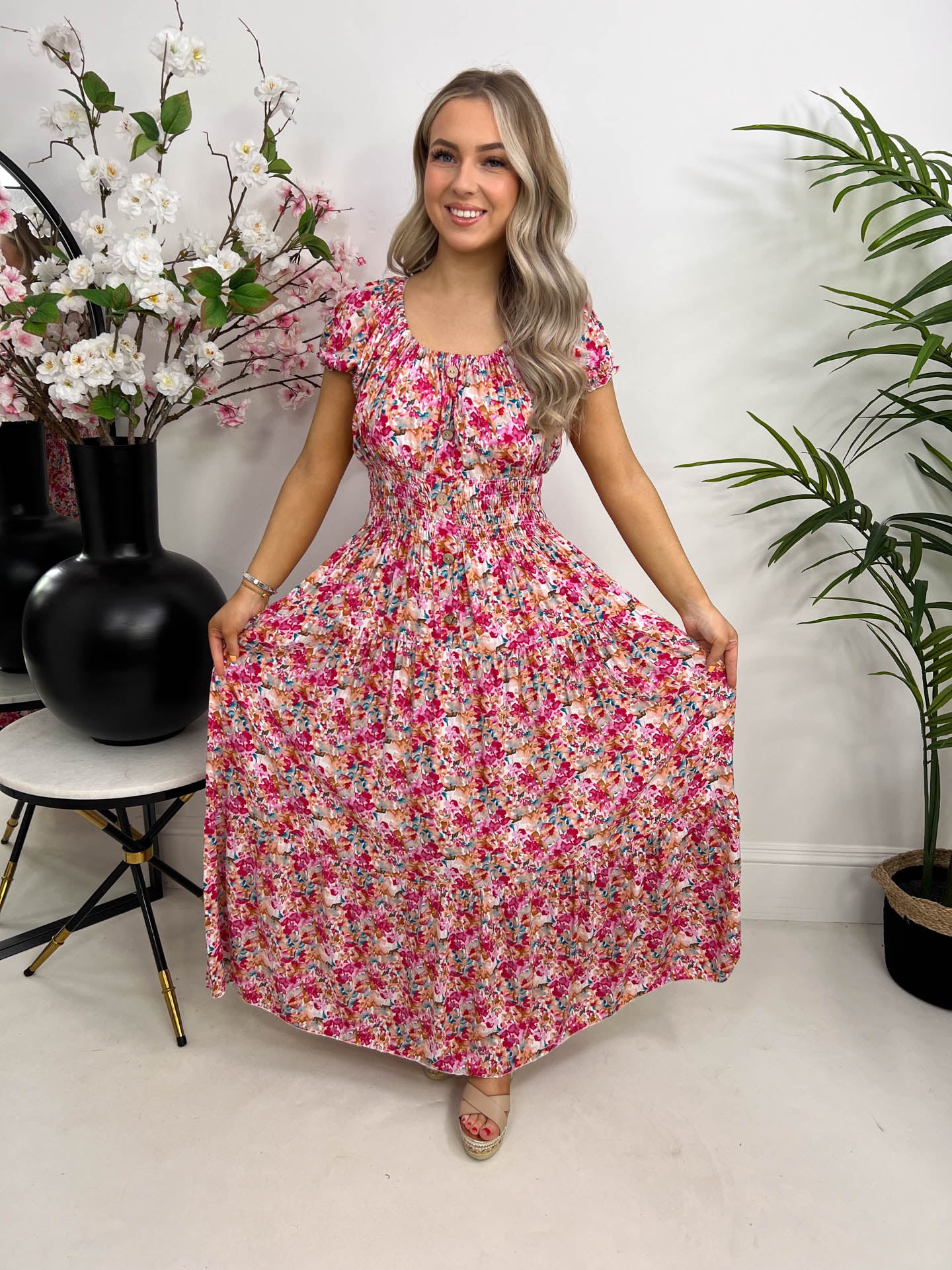 The Christy - Tiered Floral Dress