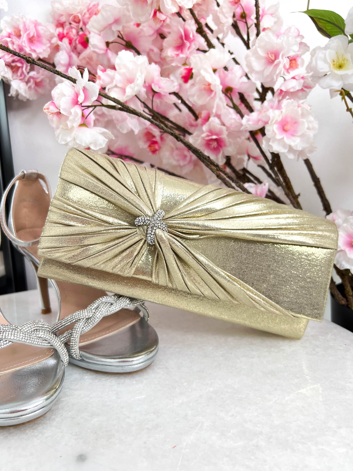 The Freya - Diamante Twist Clutch