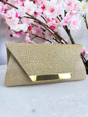 The Alice - Diamante Envelope Clutch Bag