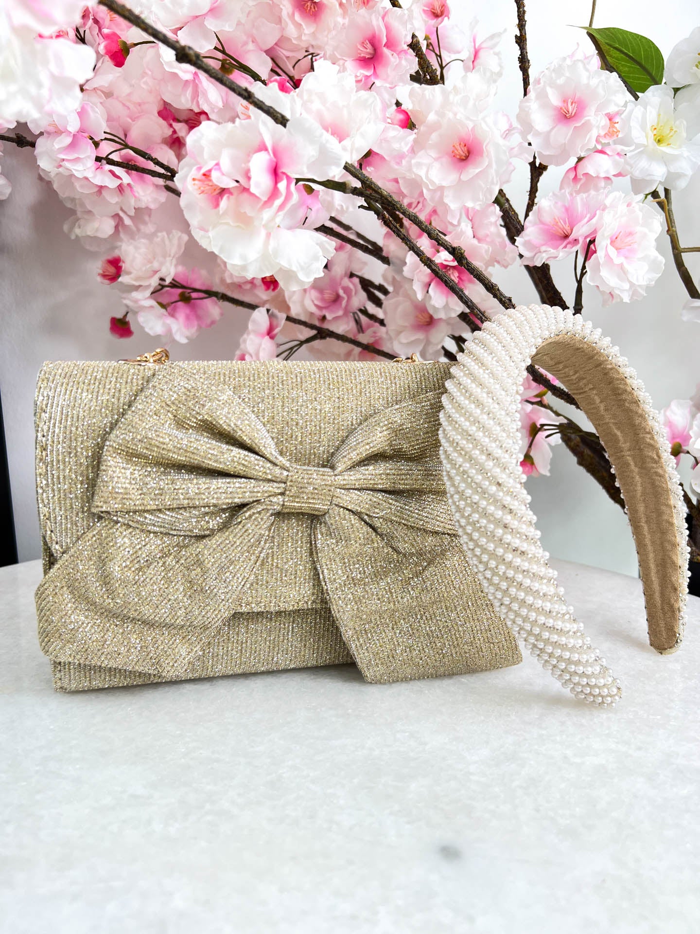 The Aurora - Sparkly Bow Bag