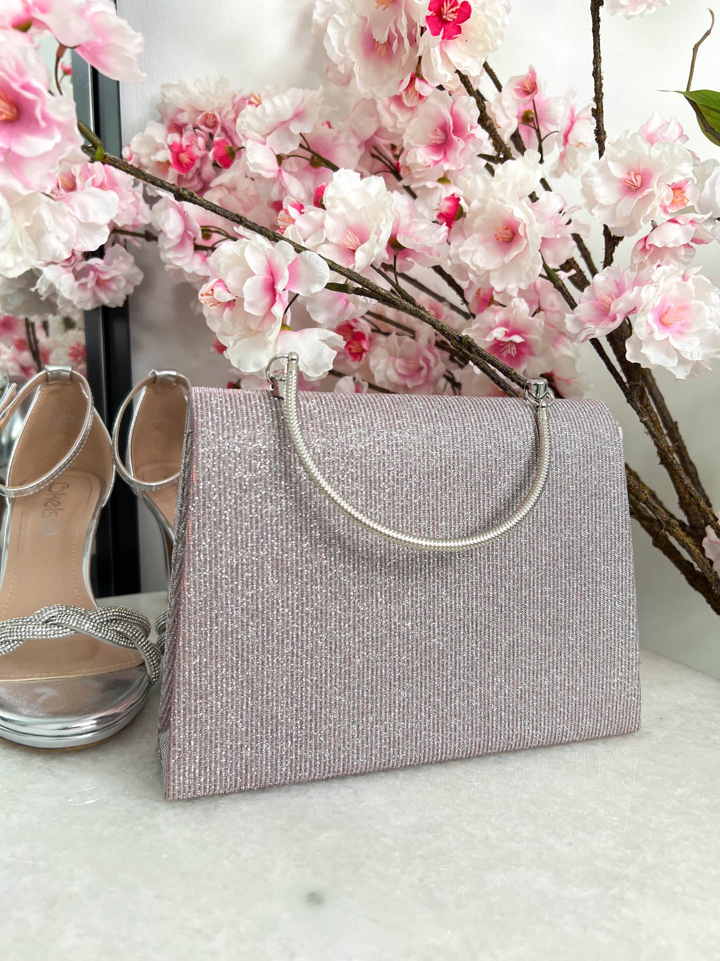 The Olivia - Top Handle Sparkle Bag