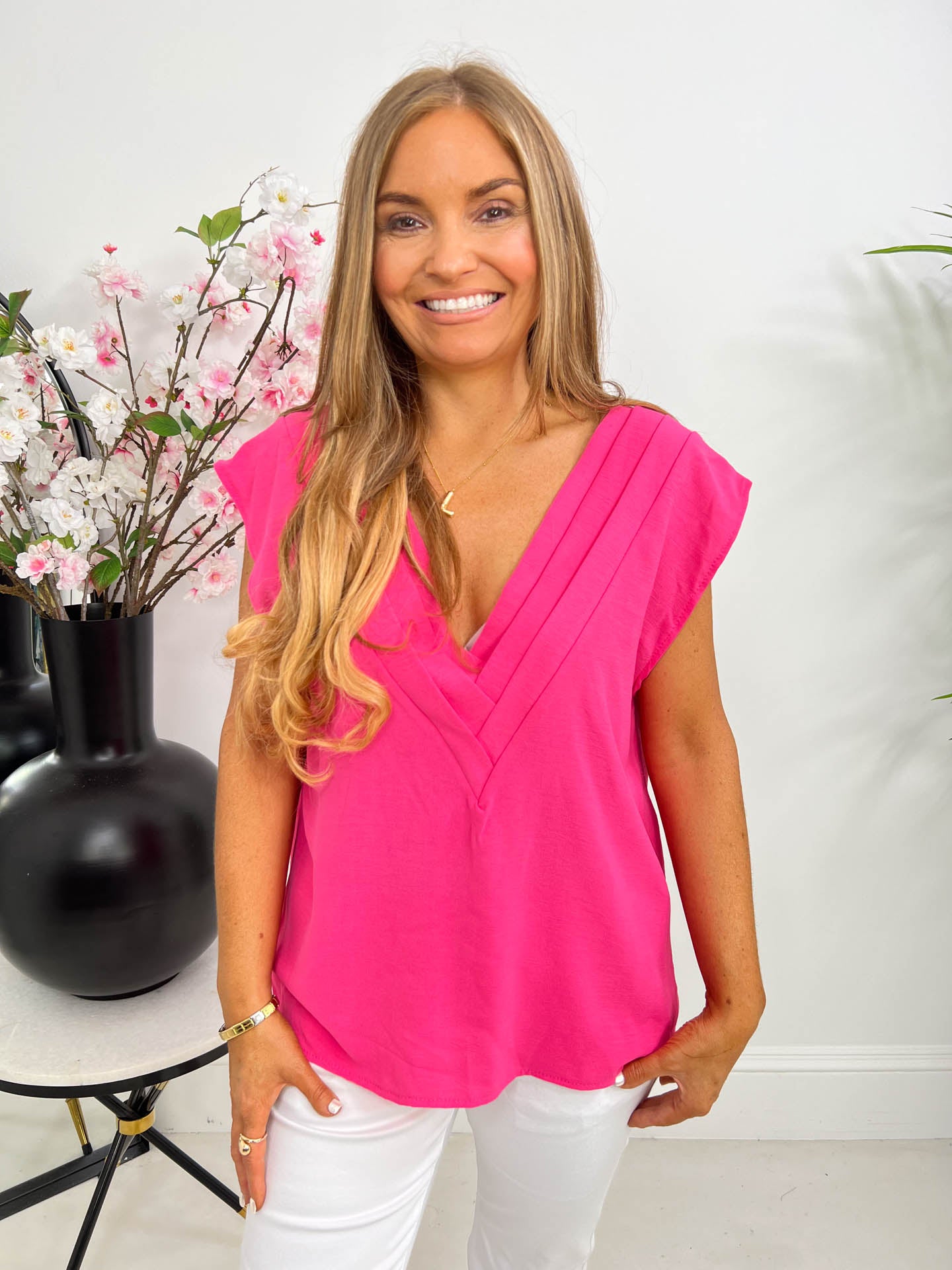 The Catarina - V-neck Blouse