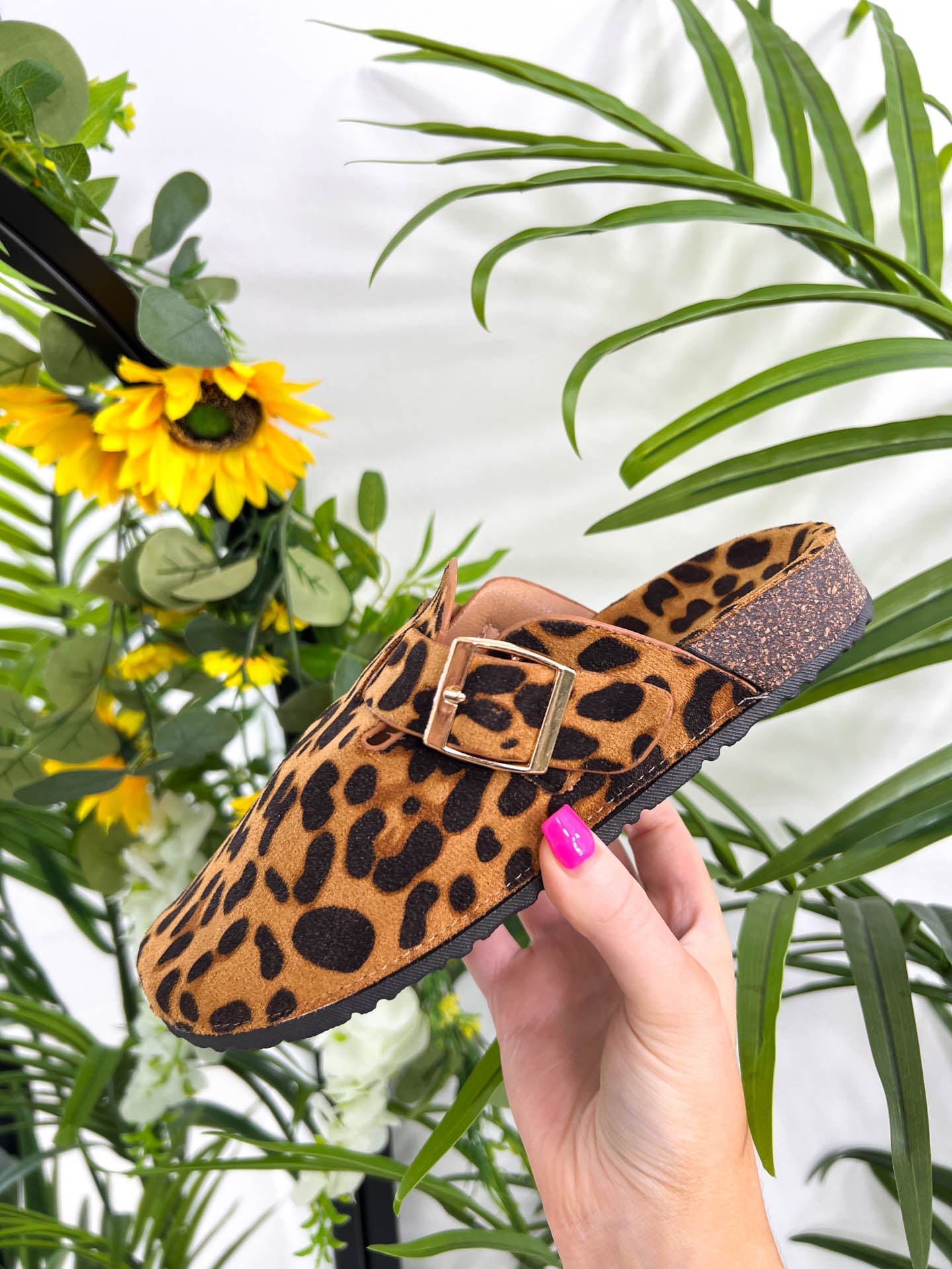 The Heidi- Leopard Print Mules