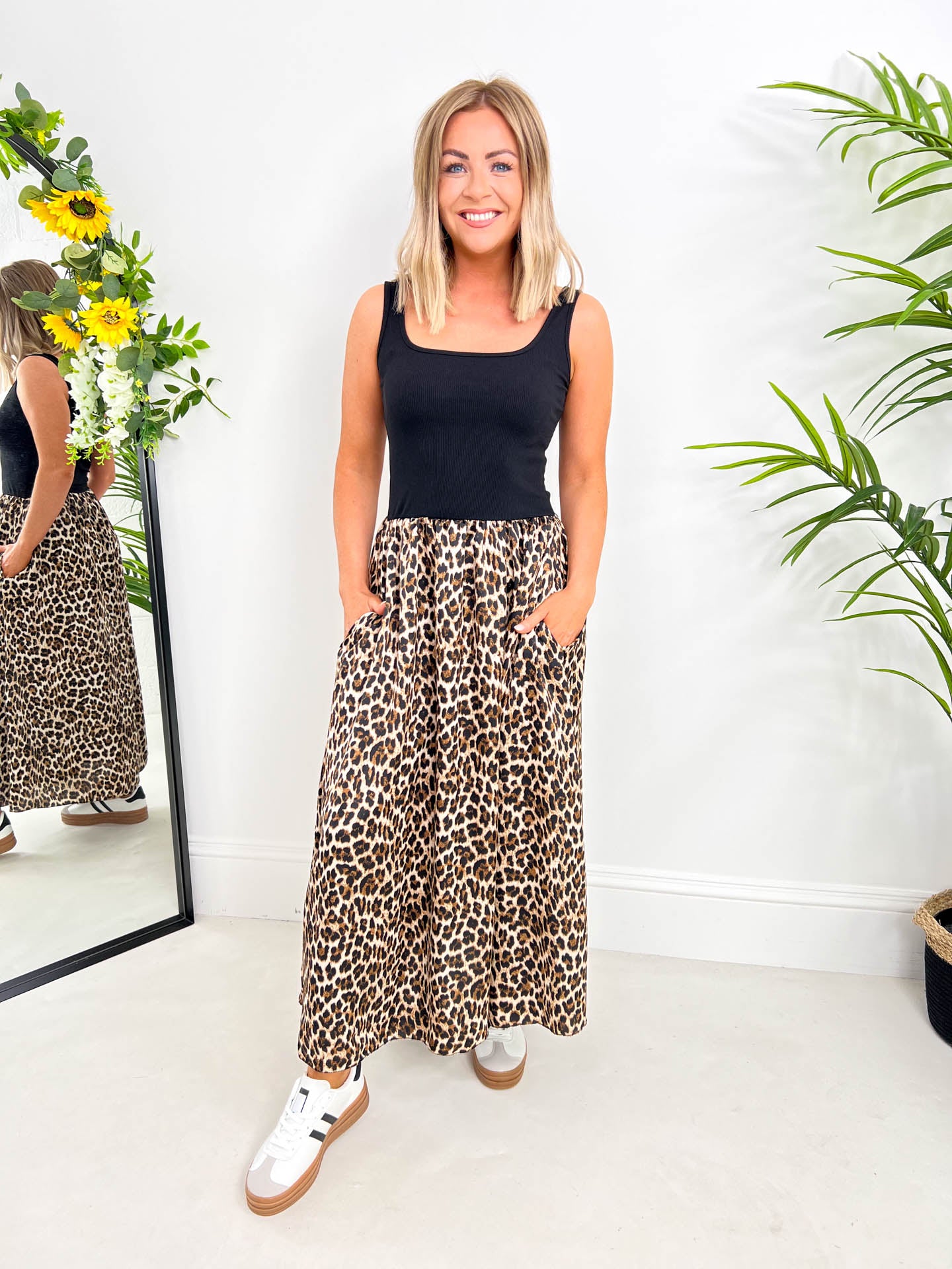 The Leigh - Leopard Print Maxi Dress