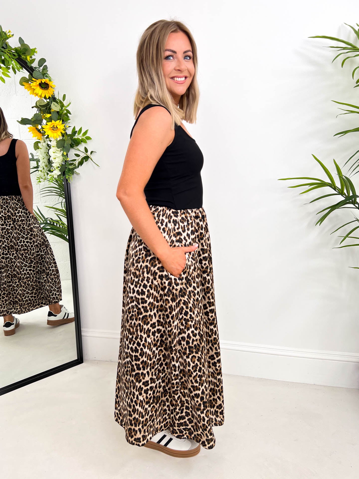 The Leigh - Leopard Print Maxi Dress