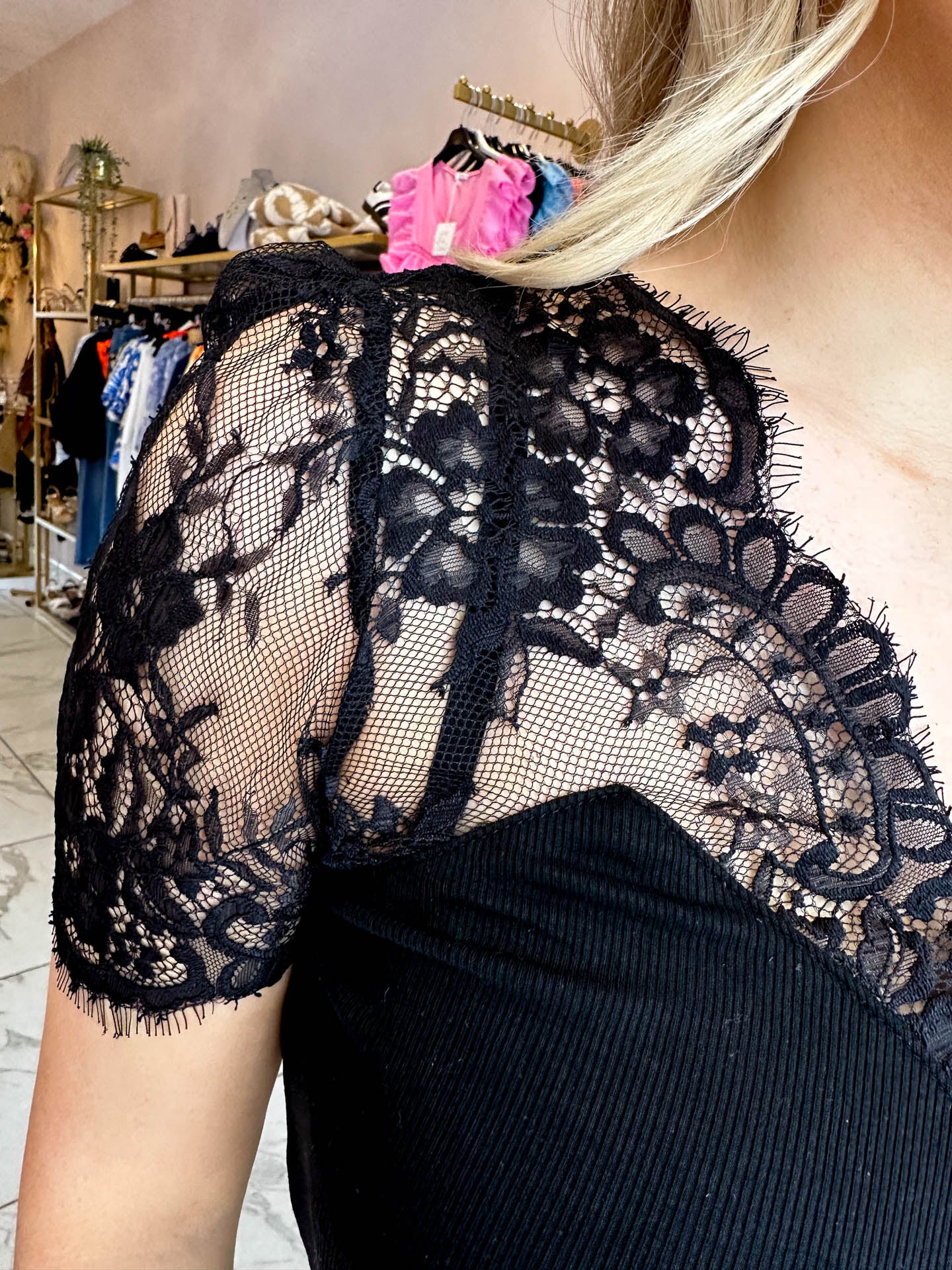 The Lucy - Lace Detail Top