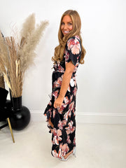 The Selena - Floral Print Midi Dress