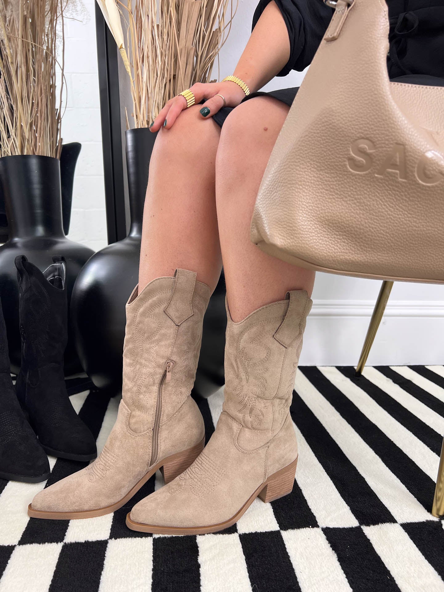 The Elizabeth- Calf Length Boots