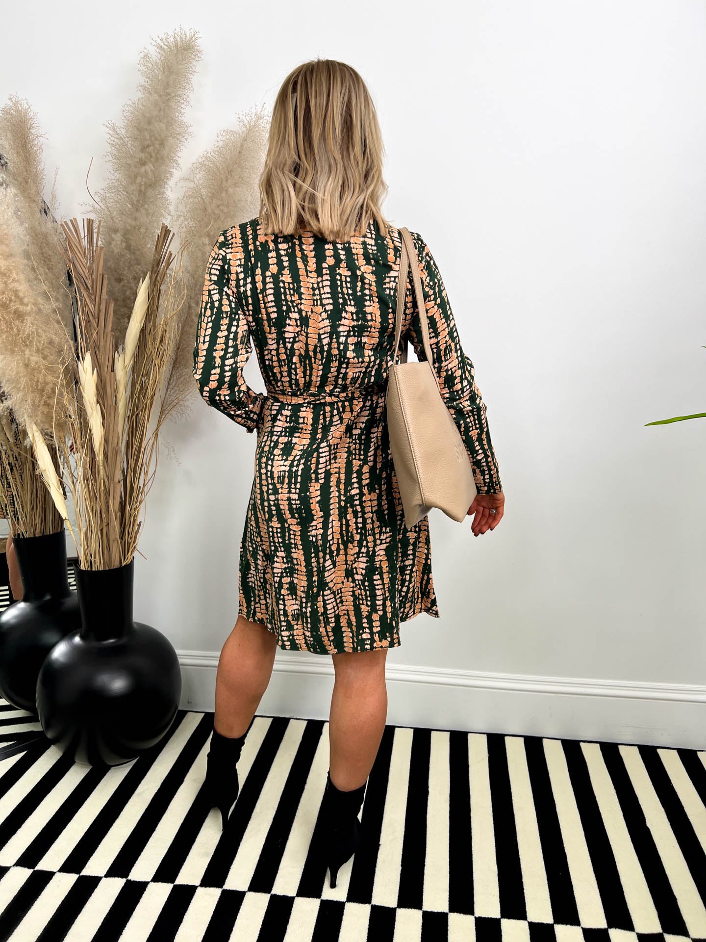 The Casie- Snake Print Shirt Dress