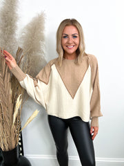 The Pria - Batwing Zig Zag Knit