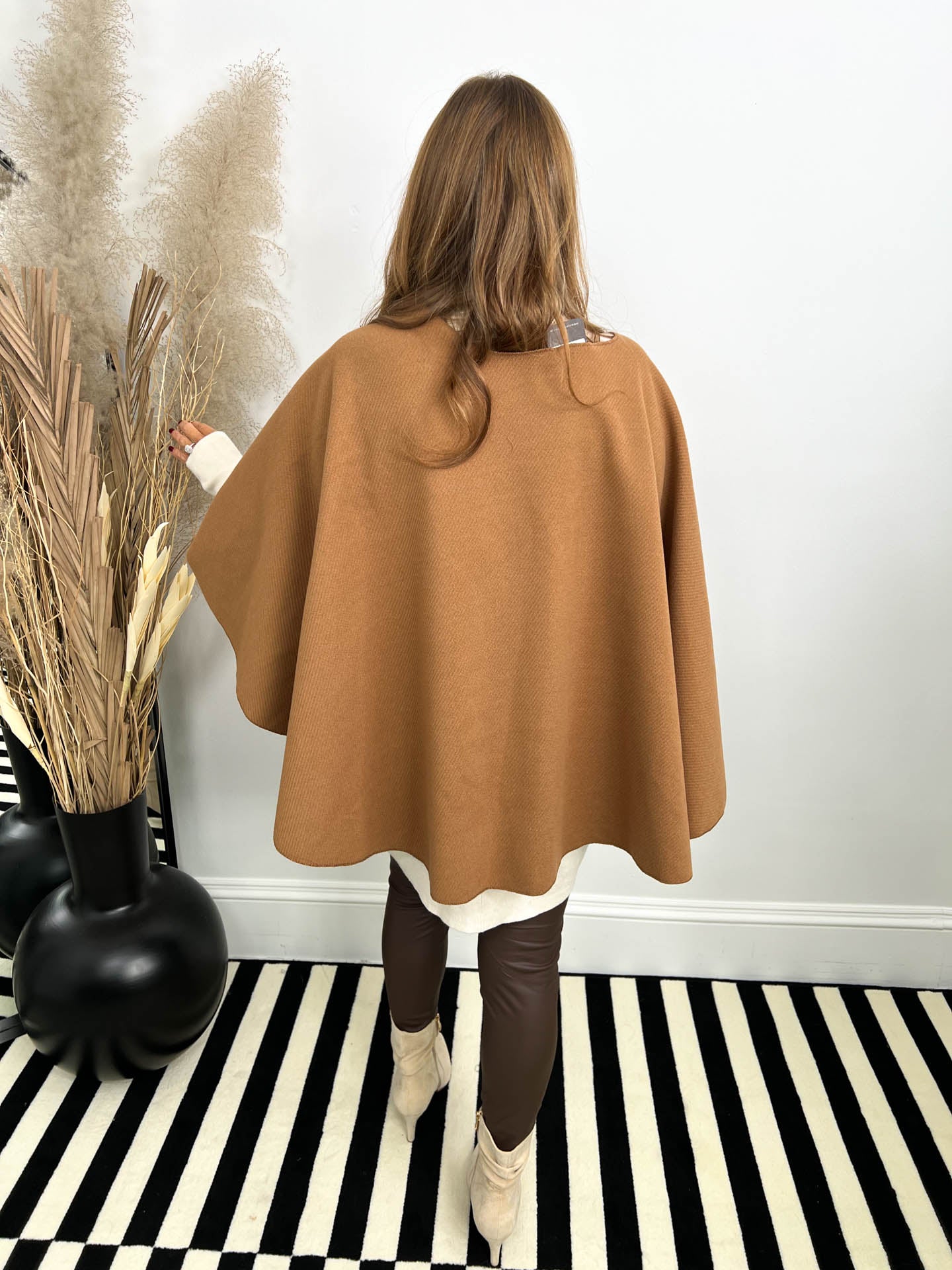 The Jazmin- Wrap Over Bow Cape