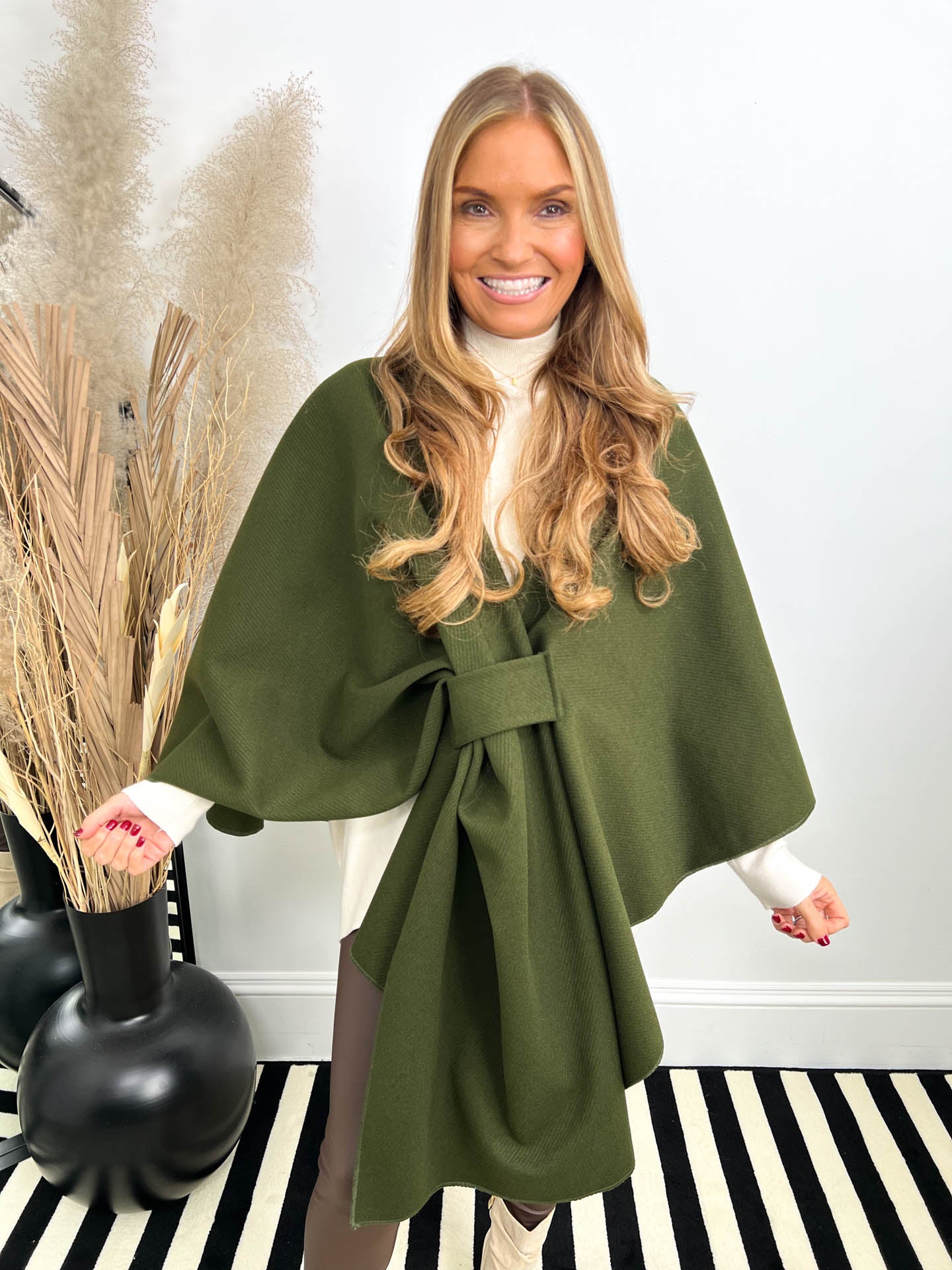 The Jazmin- Wrap Over Bow Cape