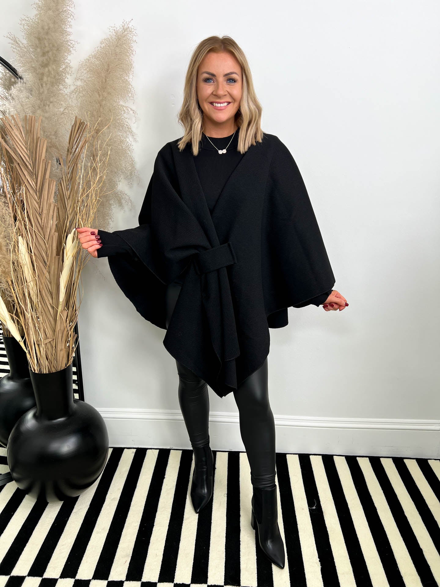 The Jazmin- Wrap Over Bow Cape