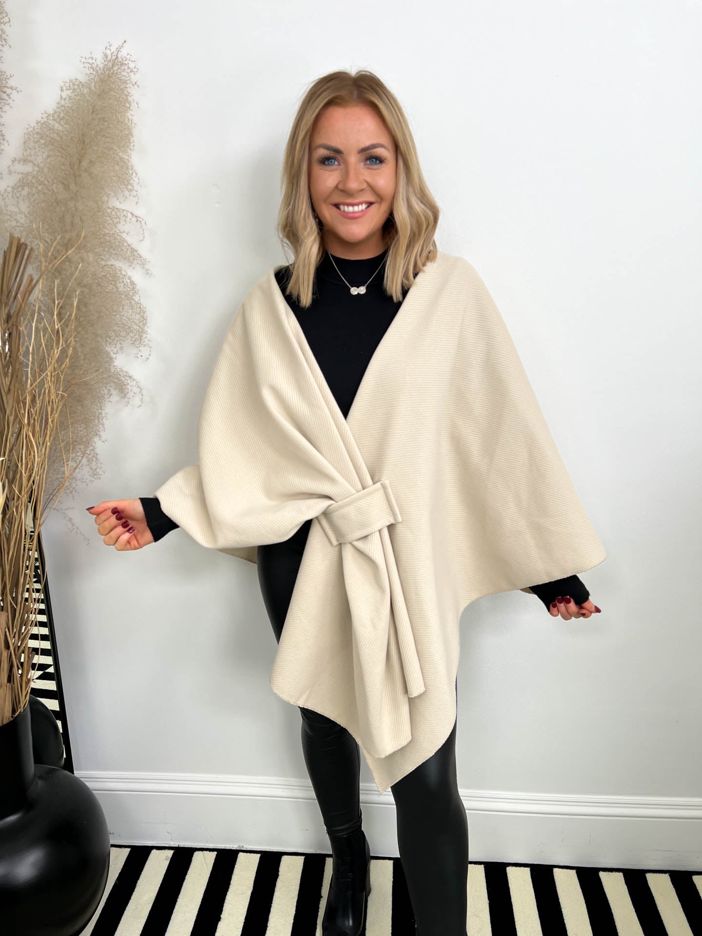 The Jazmin- Wrap Over Bow Cape