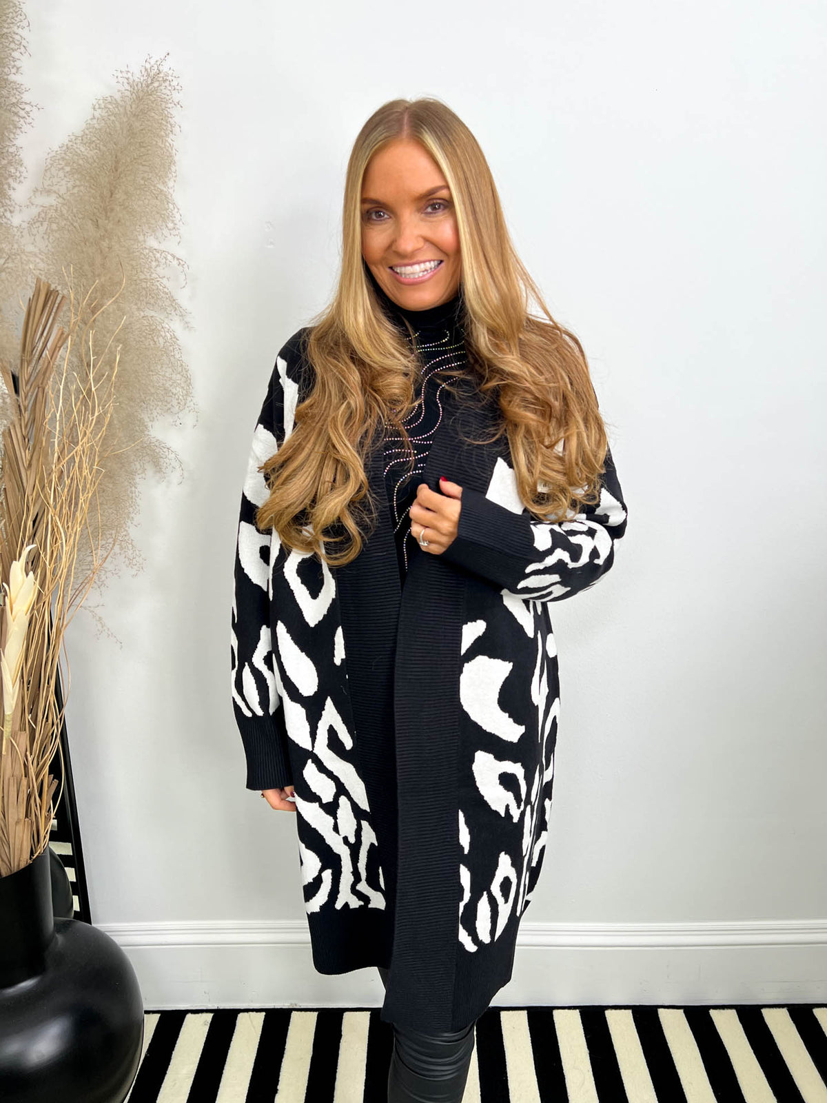 The Helena - Leopard Print Longline Cardigan