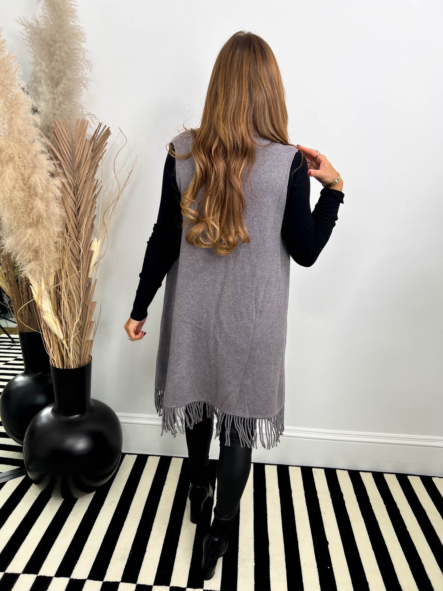 The Chloe - Tassel Sleeveless Cardigan