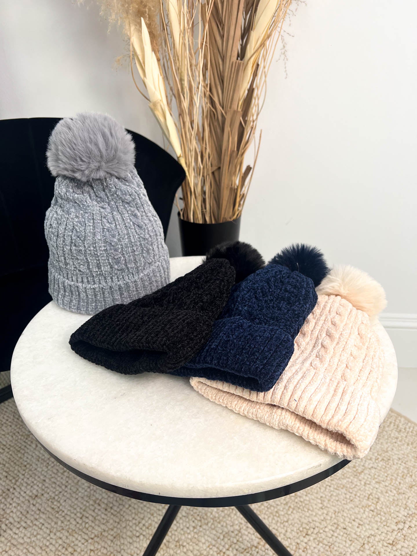 The Candy- Woollen Hat with Pom Pom