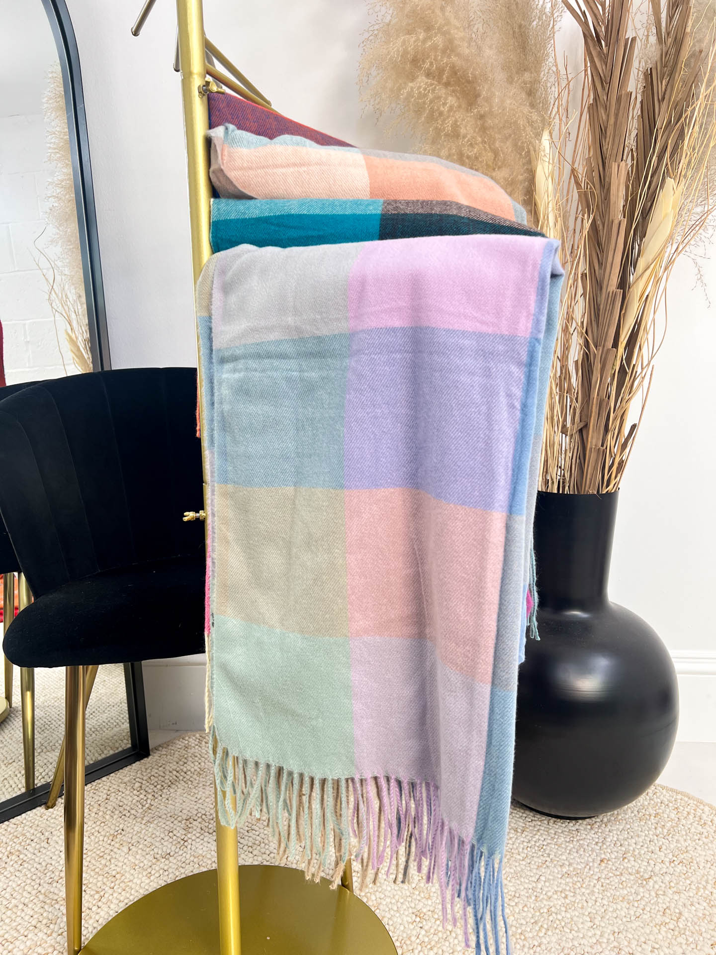 The Sallie- Checked Scarf