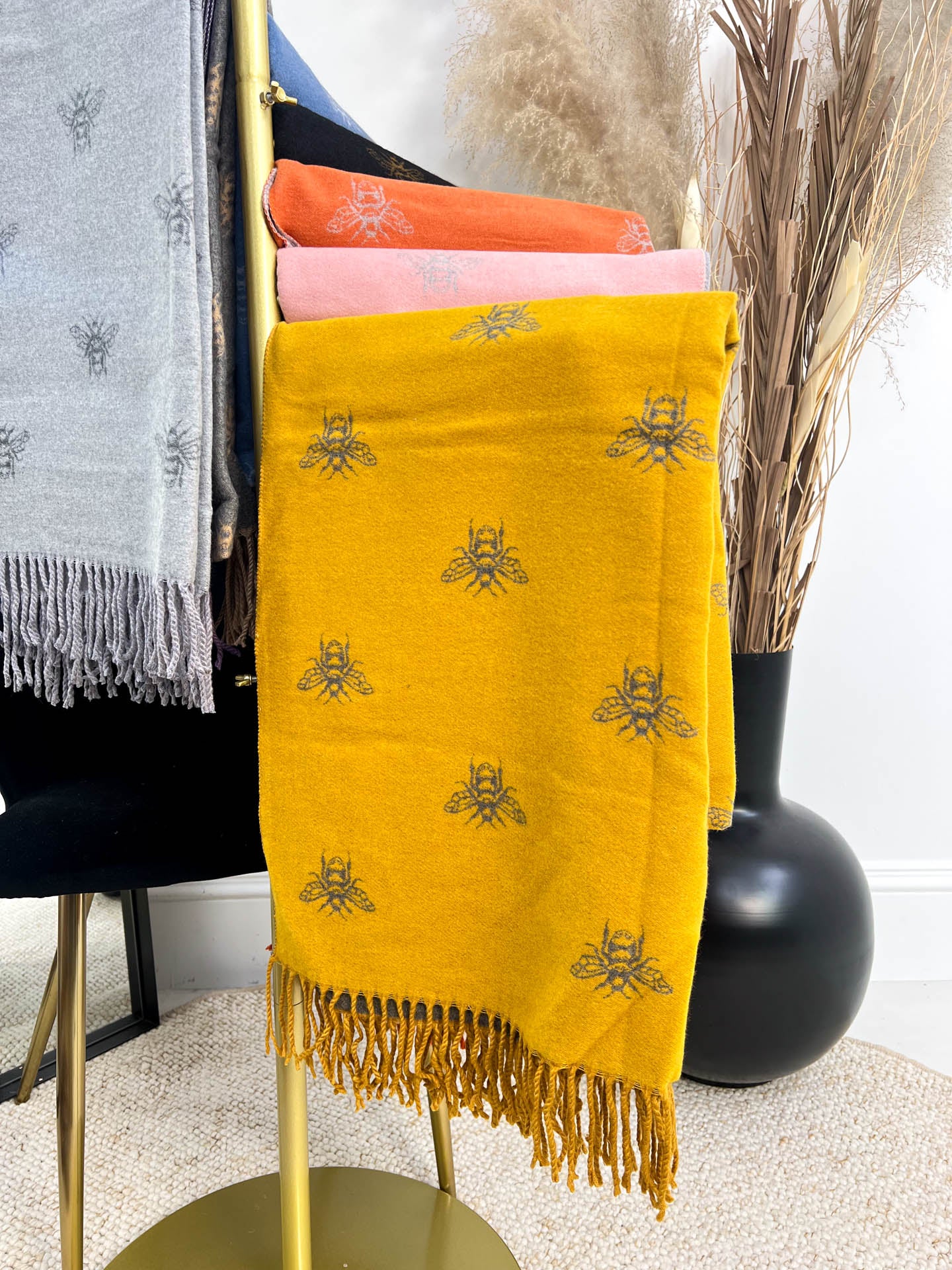 The Iona- Bee Detailing Scarf