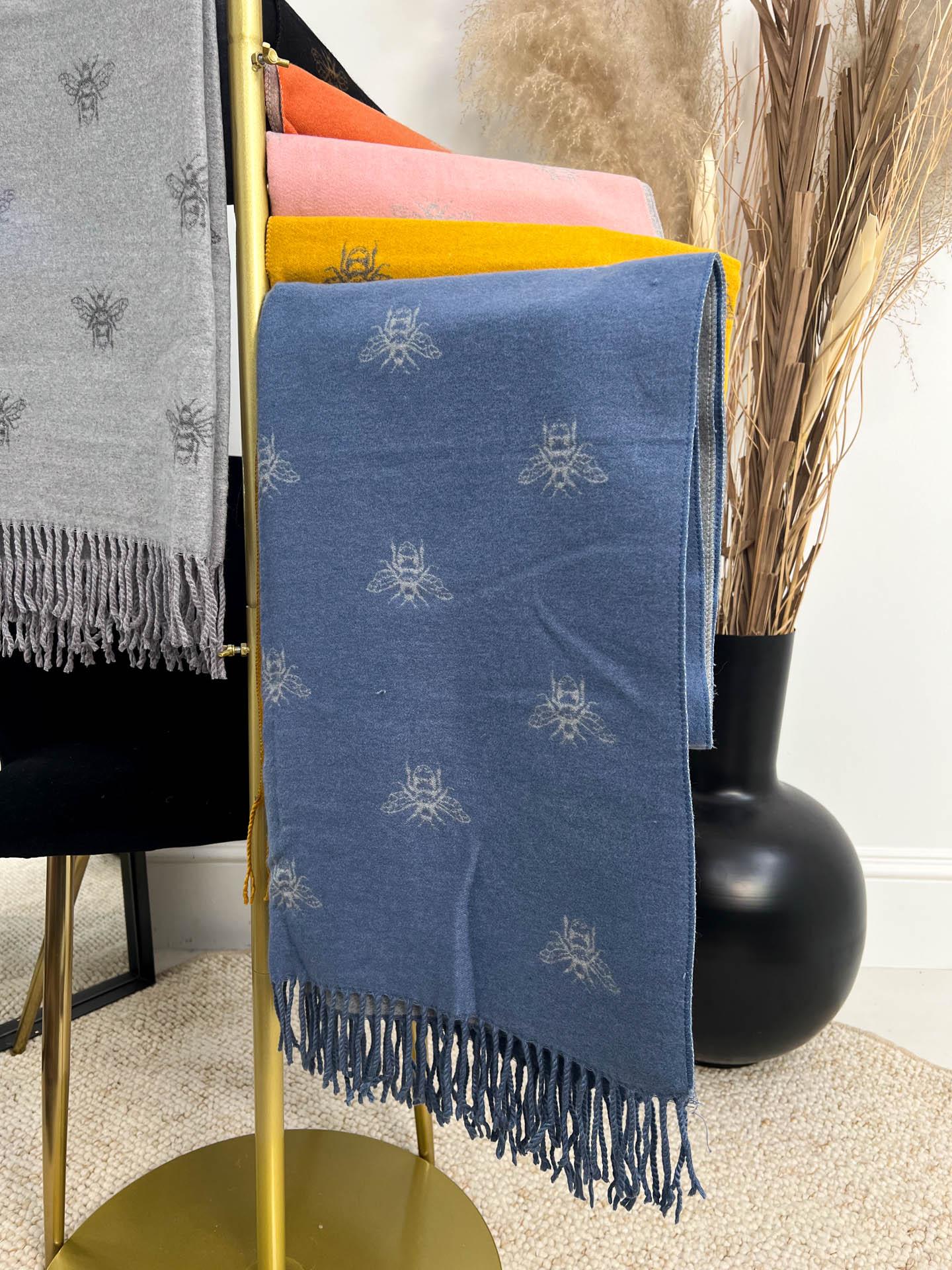 The Iona- Bee Detailing Scarf
