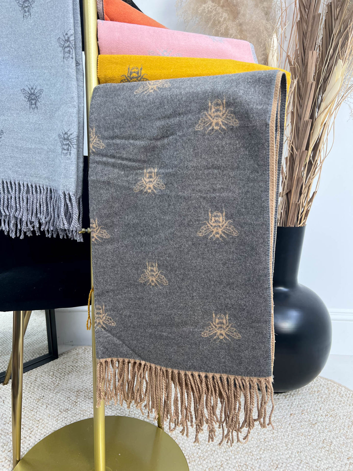 The Iona- Bee Detailing Scarf