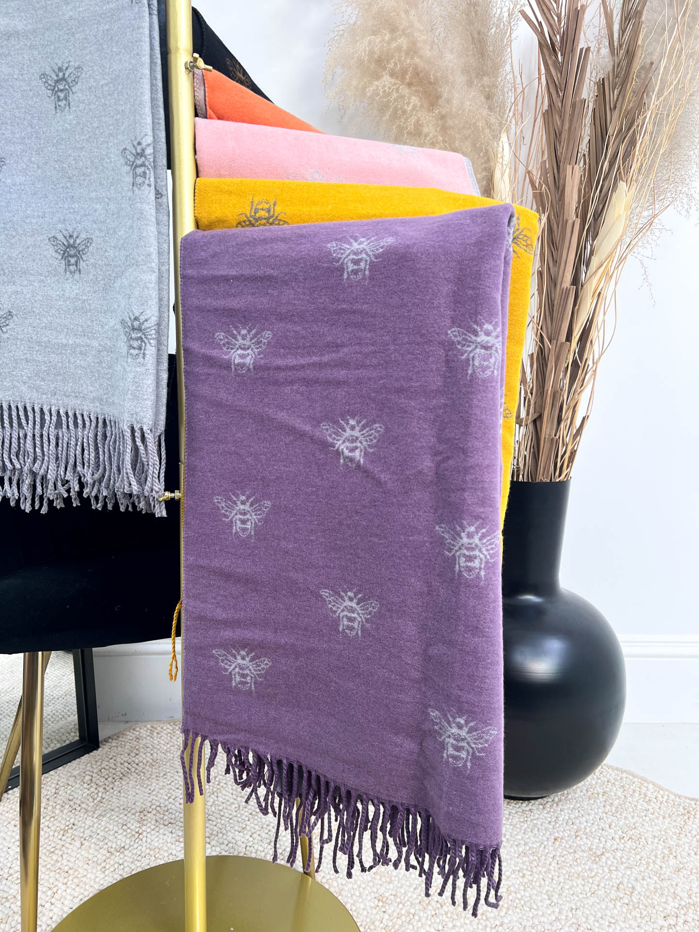 The Iona- Bee Detailing Scarf