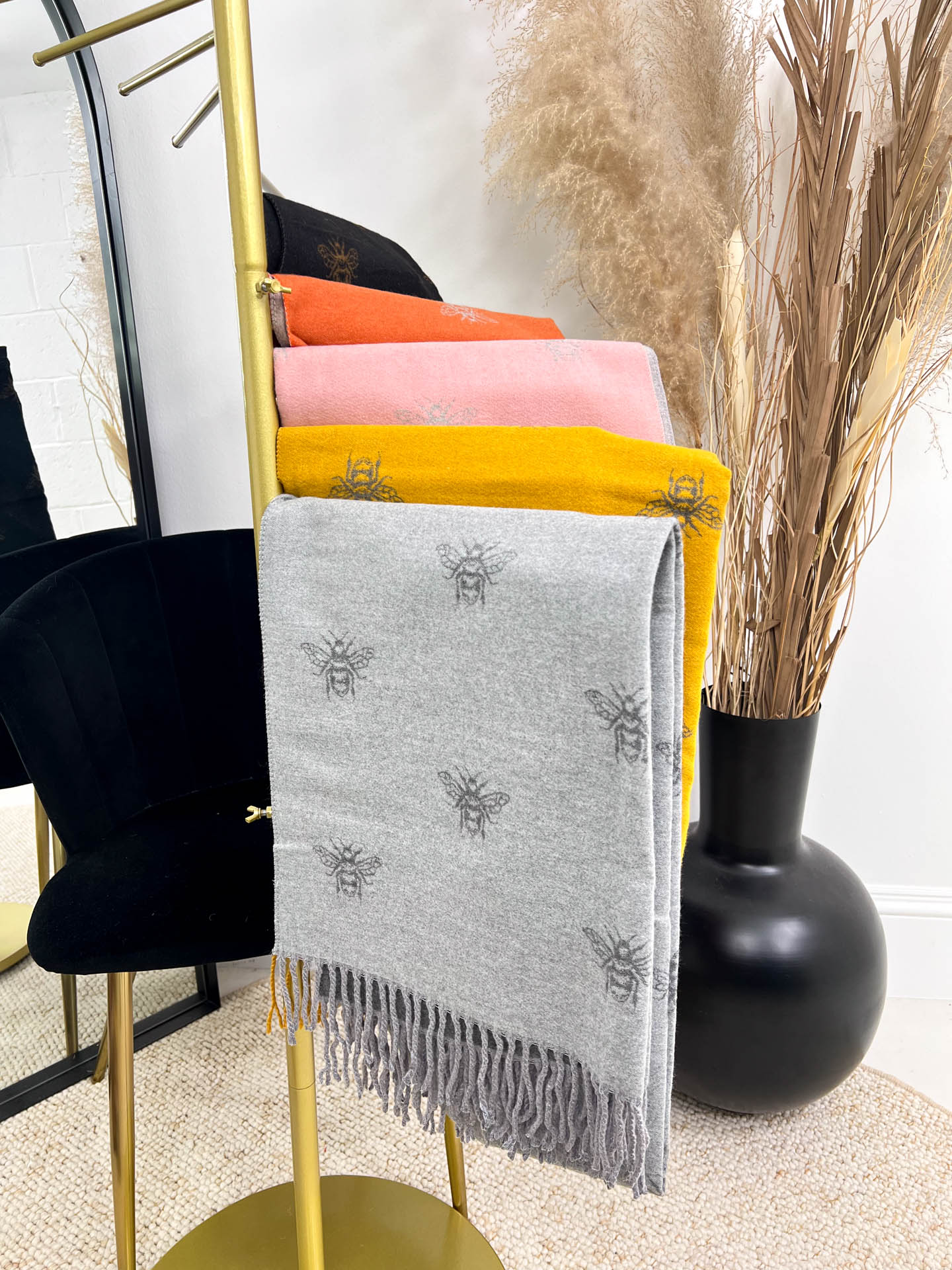 The Iona- Bee Detailing Scarf