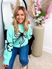 The Toni - Bow Knitted Sweatshirt