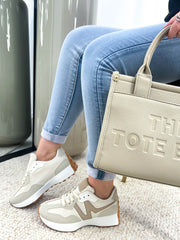 The Dana - Nude Chunky Trainer