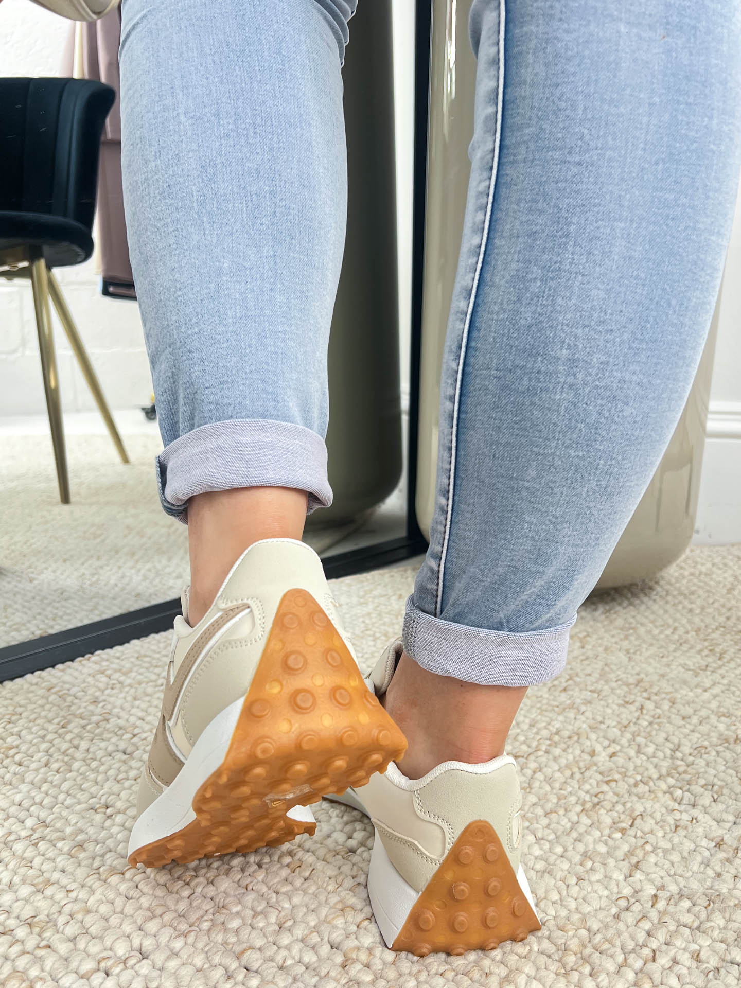 The Dana - Nude Chunky Trainer