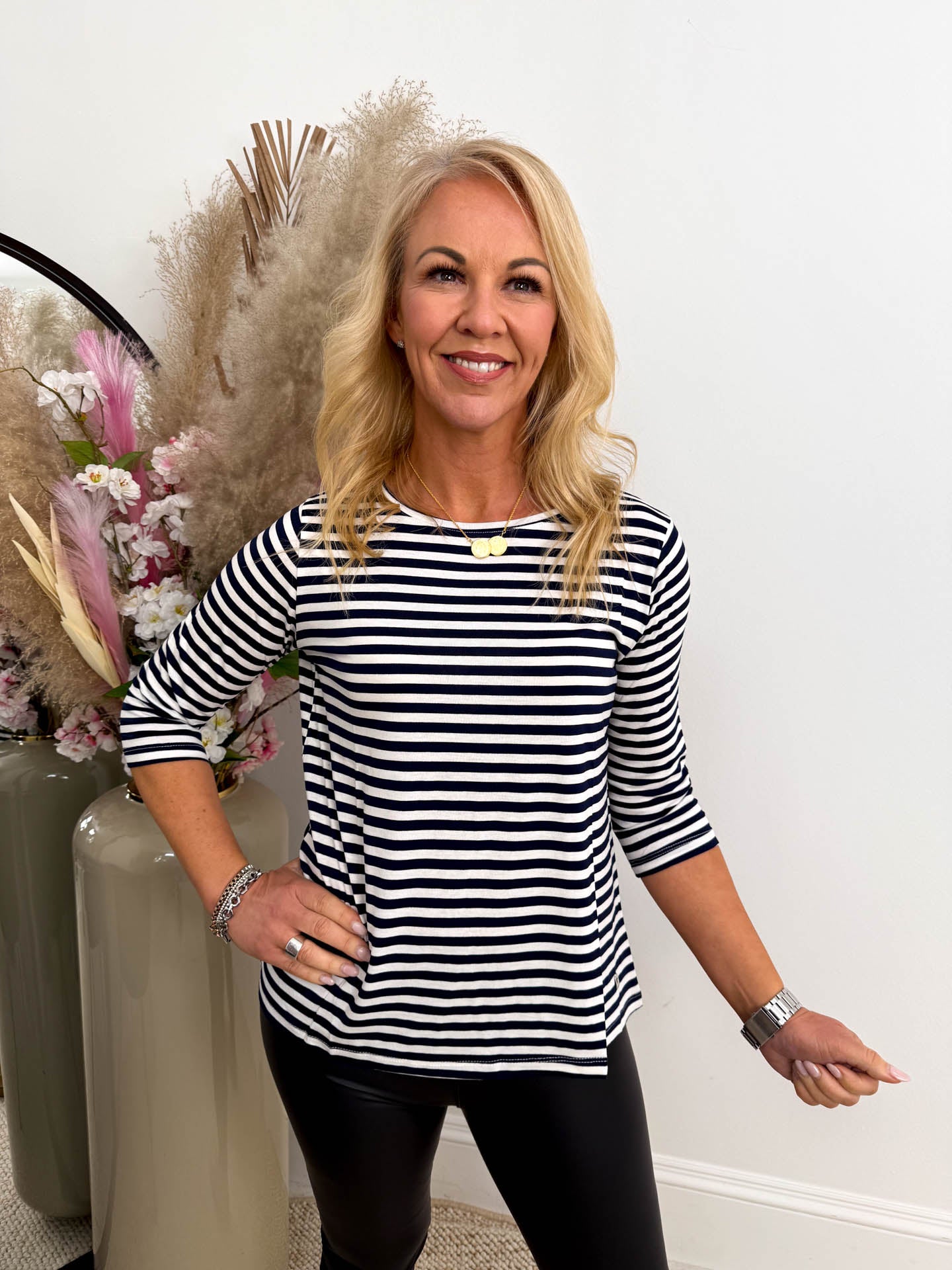 The Florence - Striped Long Sleeve T-Shirt