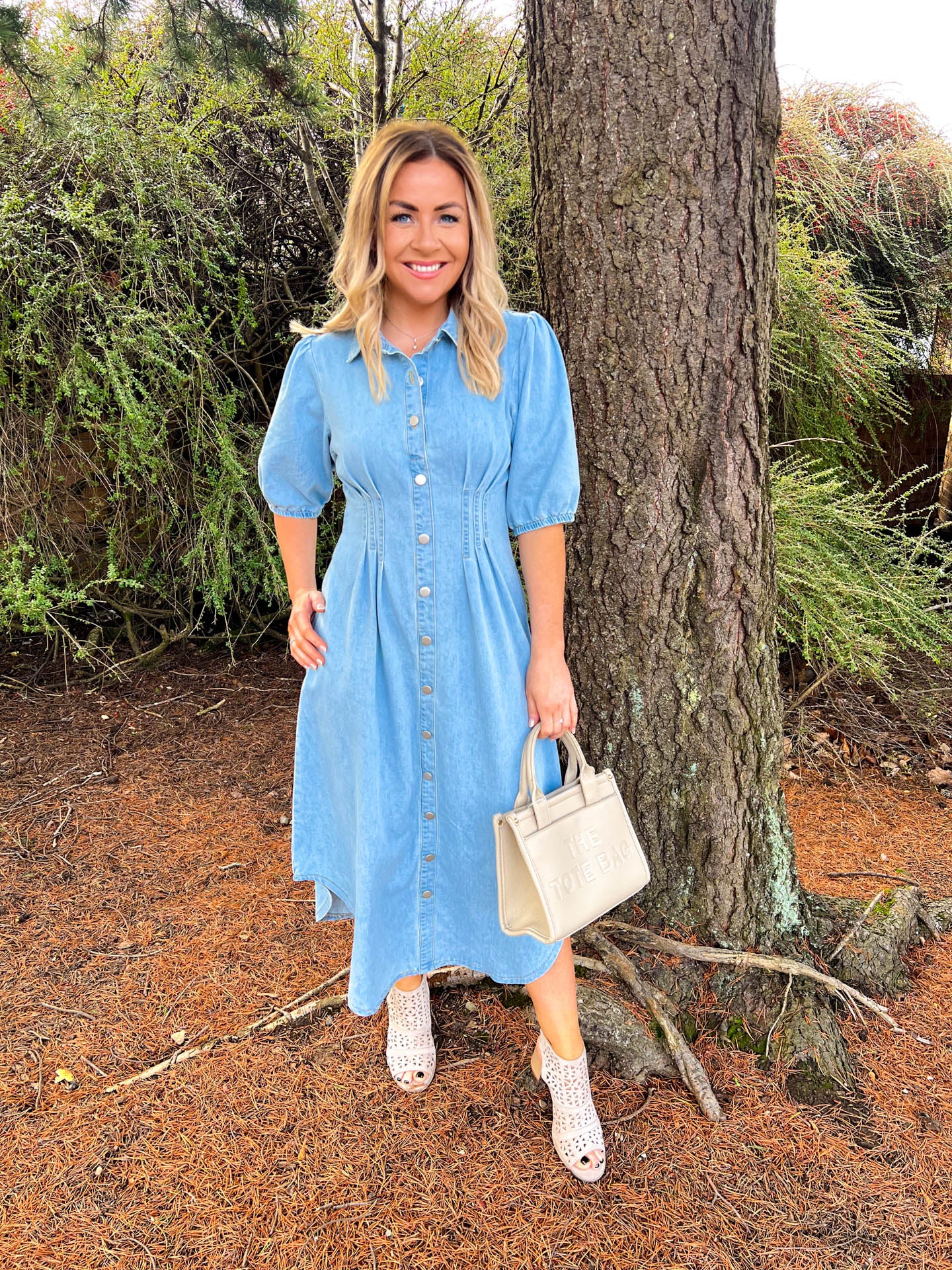 The Nate - Denim Midi Dress