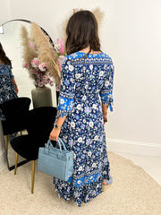 The Betty - Blue Floral Maxi Dress