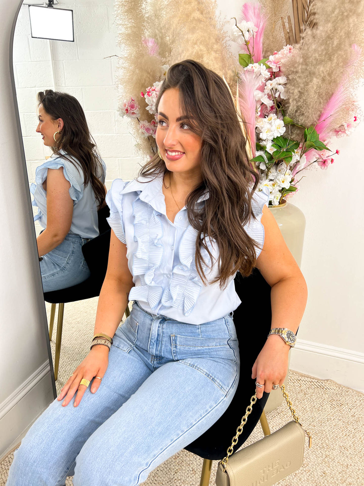 The Briana - Ruffle Blouse