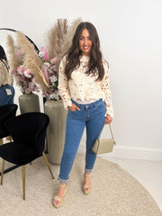 The Jazzy - Crochet Long Sleeve Top