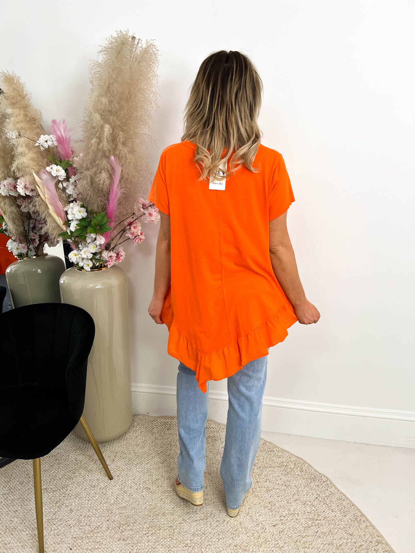 The Jamie - Frill Hem Necklace T-Shirt