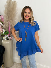 The Jamie - Frill Hem Necklace T-Shirt
