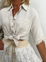 The Corinna - Front Tie Shirt