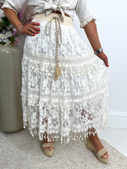 The Louise - Crochet Tiered Skirt