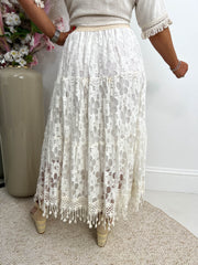 The Louise - Crochet Tiered Skirt